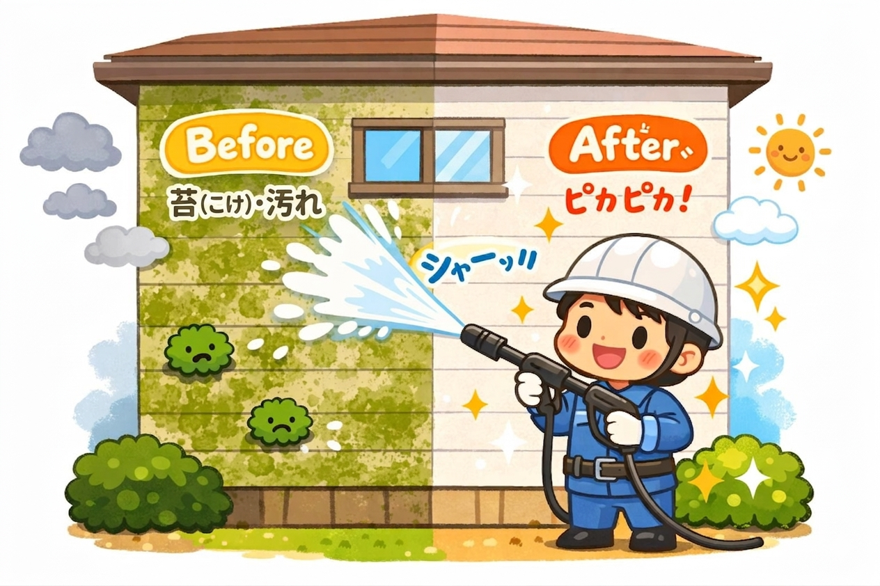 「洗うだけで丸一日！？」塗装屋さんが高圧洗浄に時間をかける、納得の理由