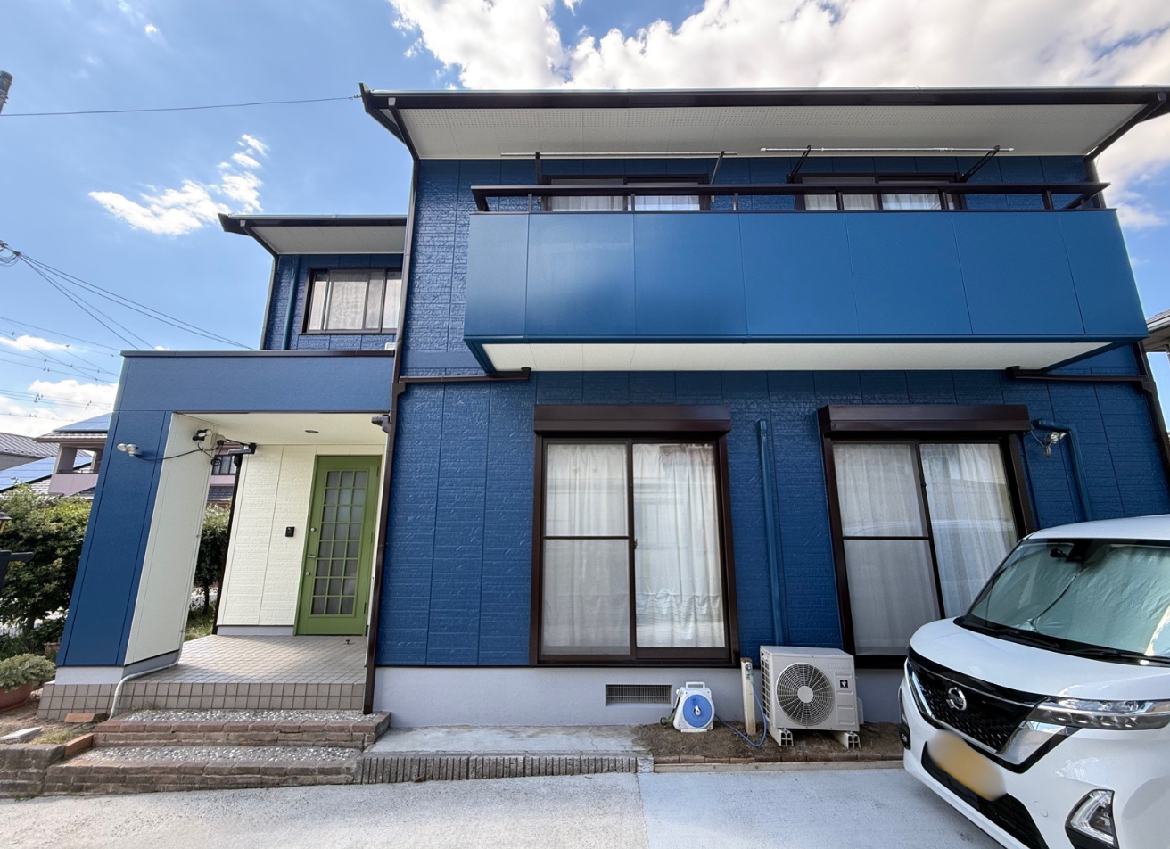 出雲市｜青×白で一新！爽やかで洗練された外観へ